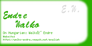 endre walko business card